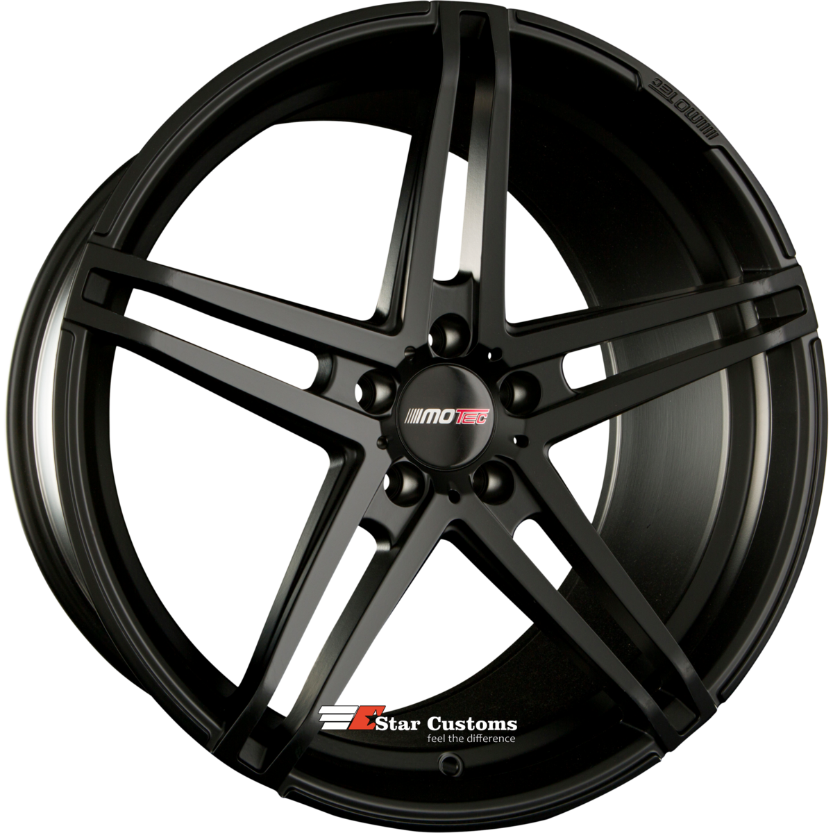 MOTEC XTREME (MCT7) Mattschwarz 8,5x18