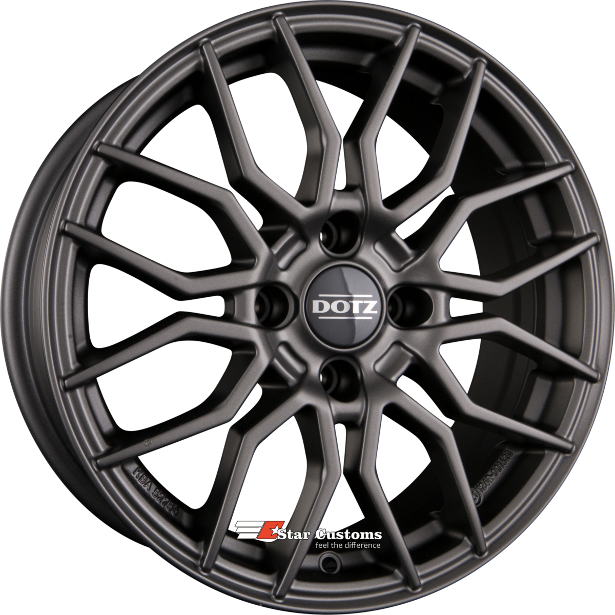 DOTZ LIMEROCK GREY Gunmetal 6 5x16